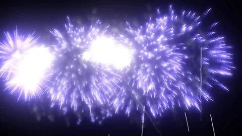 Blue fireworks as background for holidays like New Year, Christmas. V5 Stock Footage 101730437