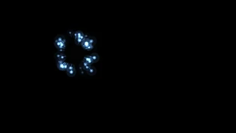 Blue Fireworks Celebration Seamless Loop Stock Footage 341294027