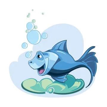 Blue fish Stock-Illustration