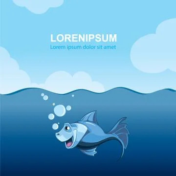 Blue fish Stock Illustration