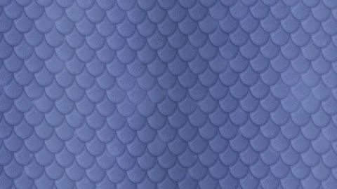 Blue Fish Scale Pattern Waving in a Seamless Motion Loop Stock Footage 346427619