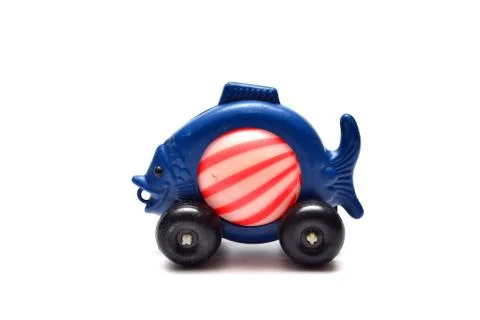 Blue fish toy Stock Photos