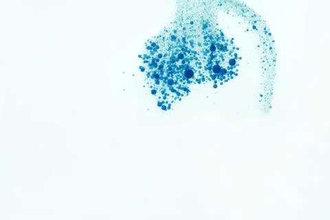 Blue fizz bubbles Stock Photos