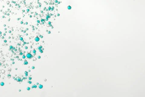 BLue fizz bubbles Stock Photos