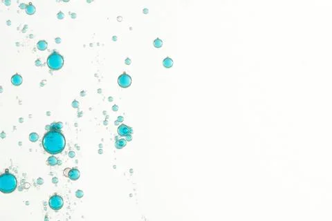 Blue fizz bubbles Stock Photos