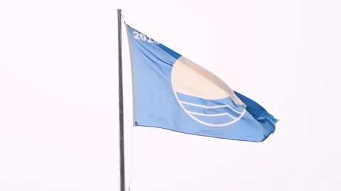 Blue flag 2018 Video stock 108945380