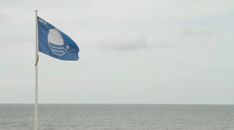Blue flag Stock Footage 11525502