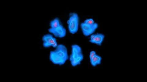 Blue flame abstract Vidéo 38101663