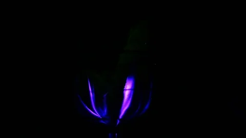 Blue flame in a bottle Stock Footage 114084174