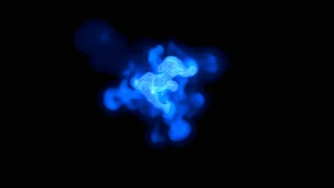 Blue flame of energy Stock Footage 148948278