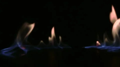 Blue flame of fire 1 Video stock 22241340