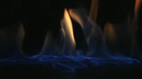 Blue flame of fire 2 Stock Footage 22241799