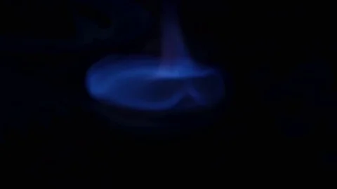 Blue Flame Stock Footage 72889183