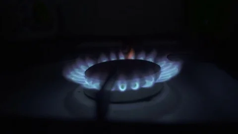 Blue flame Stock Footage 77384411