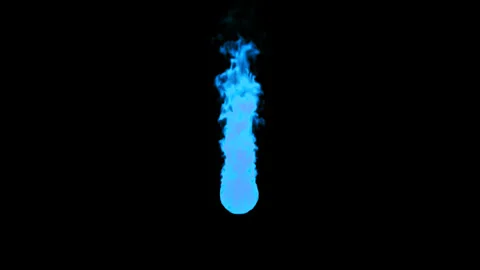 Blue Flame Stock Footage 327607193
