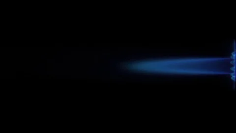 Blue Flame From Gas Lamp, Loop Stock Footage 72113319