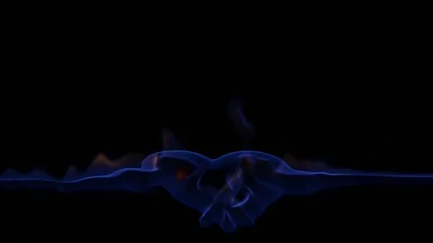 Blue flame heart shaped Stock Footage 73529870