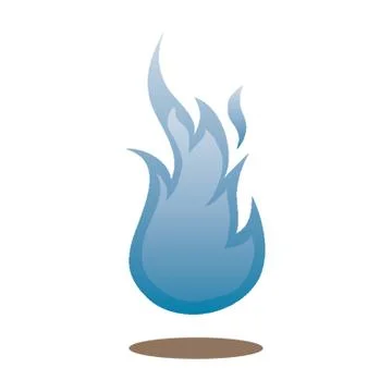 Blue Flame Illustrazione stock