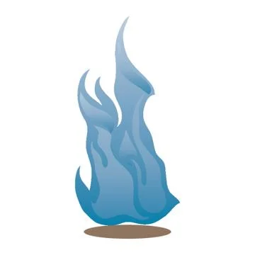 Blue Flame Stock Illustration