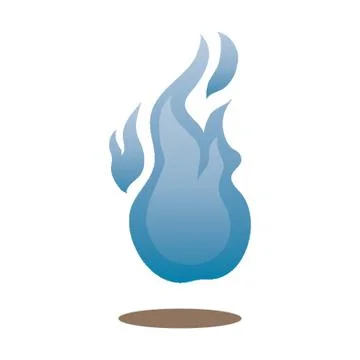 Blue Flame Illustrazione stock