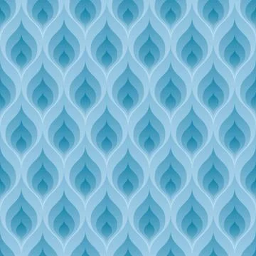 Blue flame pattern Stock Illustration