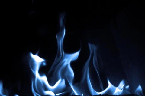 Blue flame Stock Photos