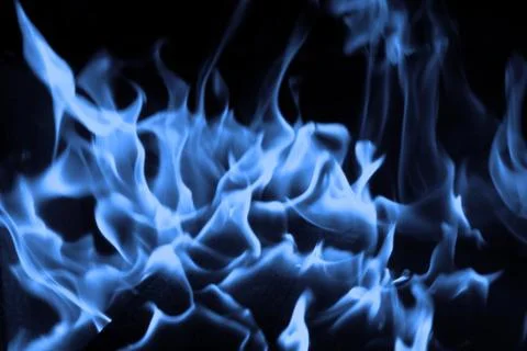 Blue flame Stock Photos