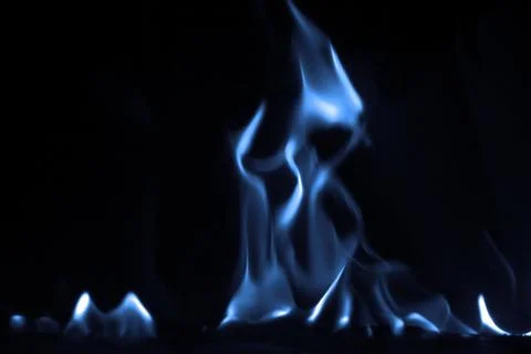 Blue flame Stock Photos