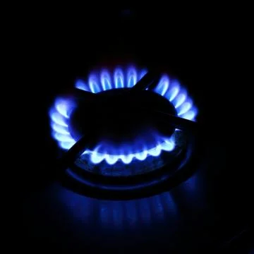 Blue flame Stock Photos