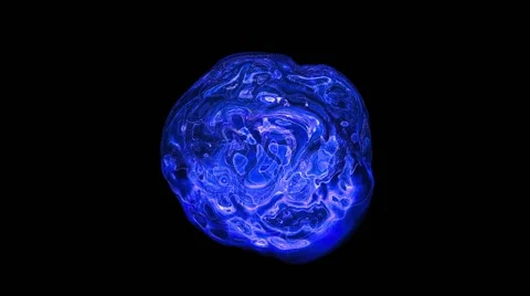 Blue Flame Sphere Video stock 64601801