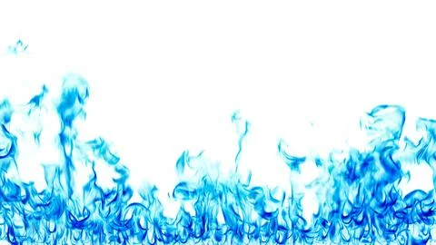 Blue flame on a white background. 스톡 일러스트