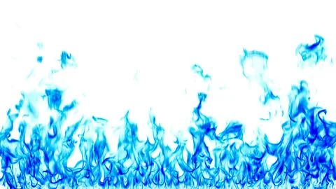 Blue flame on a white background. 스톡 일러스트