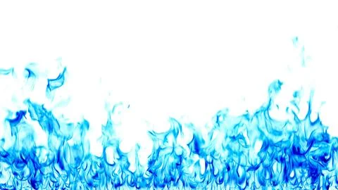 Blue flame on a white background. 스톡 일러스트