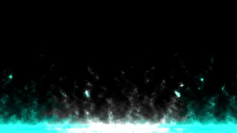 Blue flames moving along bottom. Fire VFX background effect Stock Footage 344422204