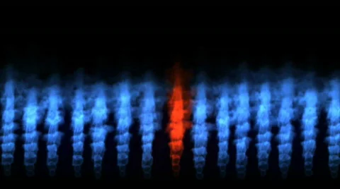 Blue flames with red Stock Footage 700158