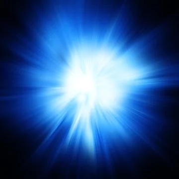 Blue flare energy Stock Illustration