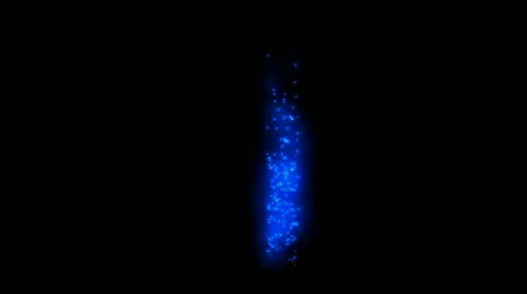 Blue flare light beam,flying firefly,particle and stars rise,god rays.underwater Stock Footage 1118052