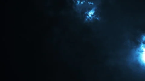 Blue flare light smoke cloud moving effect Stock Footage 259193832