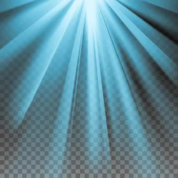 Blue flare rays Stock Illustration