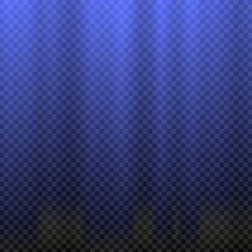 Blue flare rays Illustrazione stock