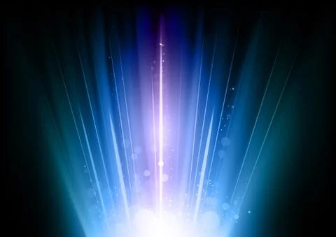Blue flares Stock Illustration