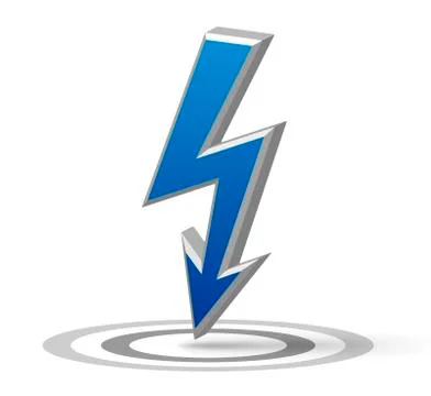 Blue flash arrow Stock Illustration
