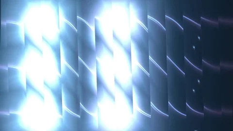 Blue flash lights through glass Stock Footage 71157374