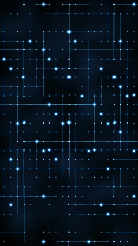 Blue Flashing Electronic grid circuitry technology Computer Background Stock Footage 328394072