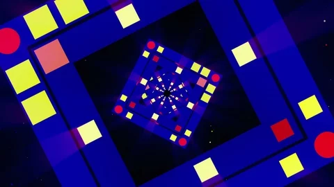 Blue Flashing Triangle, VJ Loops, Background 02 Video stock 105718450