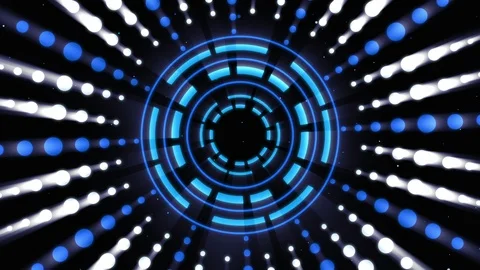 Blue Flashing VJ Loops Background 02 Video stock 106241523