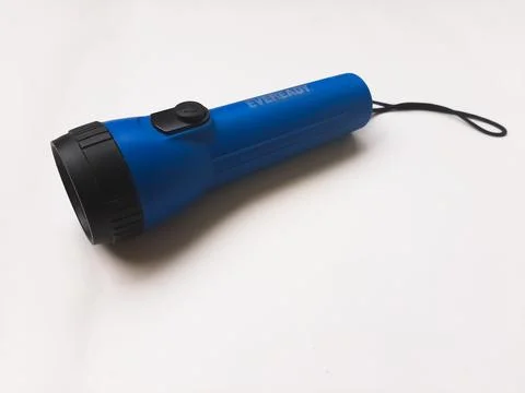 Blue flashlight 写真素材