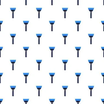 Blue flat scraper tool seamless pattern background イラスト素材