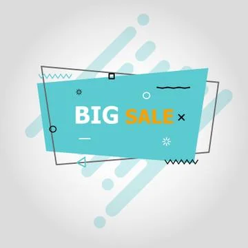 Blue flat speech bubble shaped banners Stock Illustration