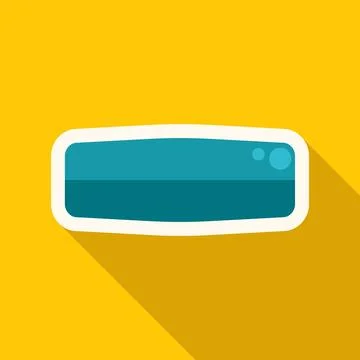 Blue flat web button long shadow design Illustrazione stock